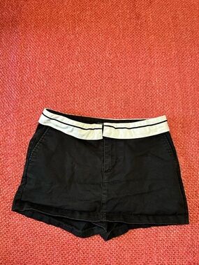 wild fable Black Shorts with White Waistband